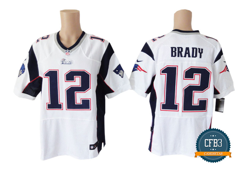Tom Brady, New England Patriots - White - Cliquez sur l'image pour la fermer